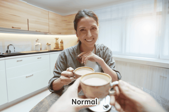 A photo showing an example of what vision is like with cataracts