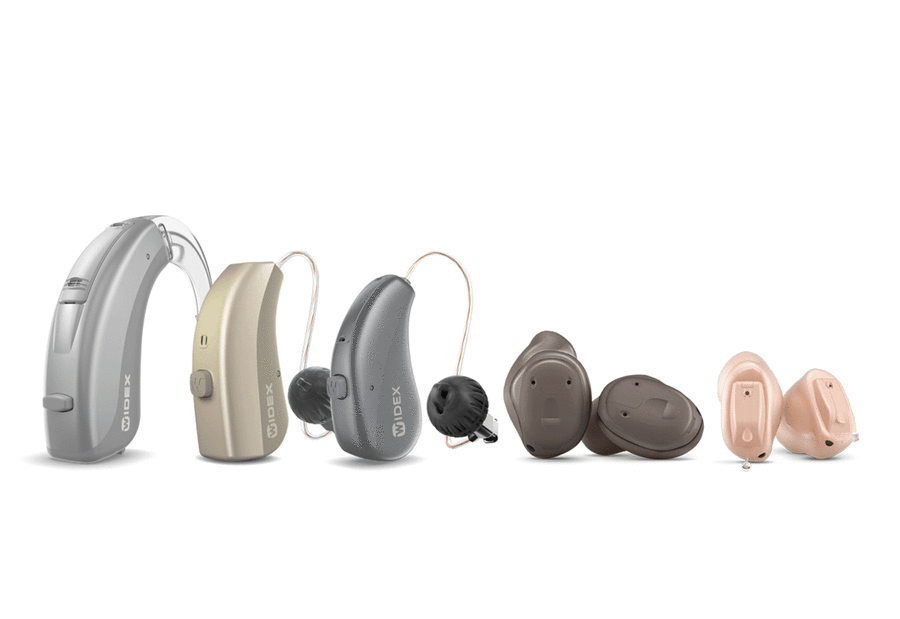 Widex Moment hearing aids and Charge N Clean charger