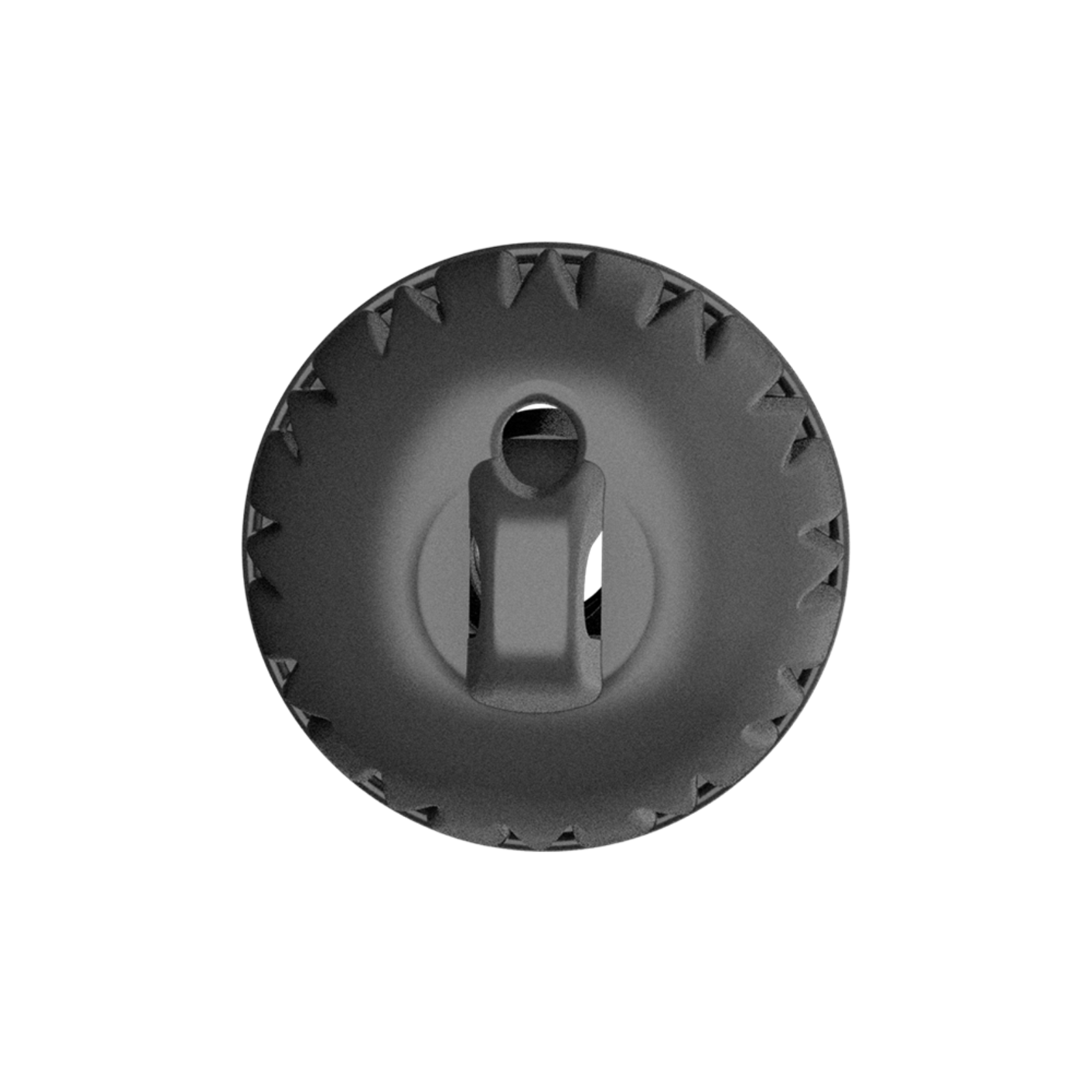 Widex EasyWear Instant Round One Vent L Ear-Tip top view.