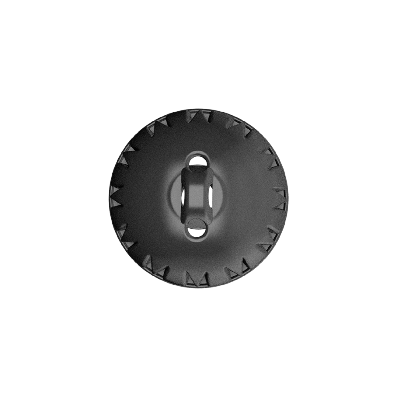 Widex EasyWear Instant Round Two Vent M Ear-Tip top view.