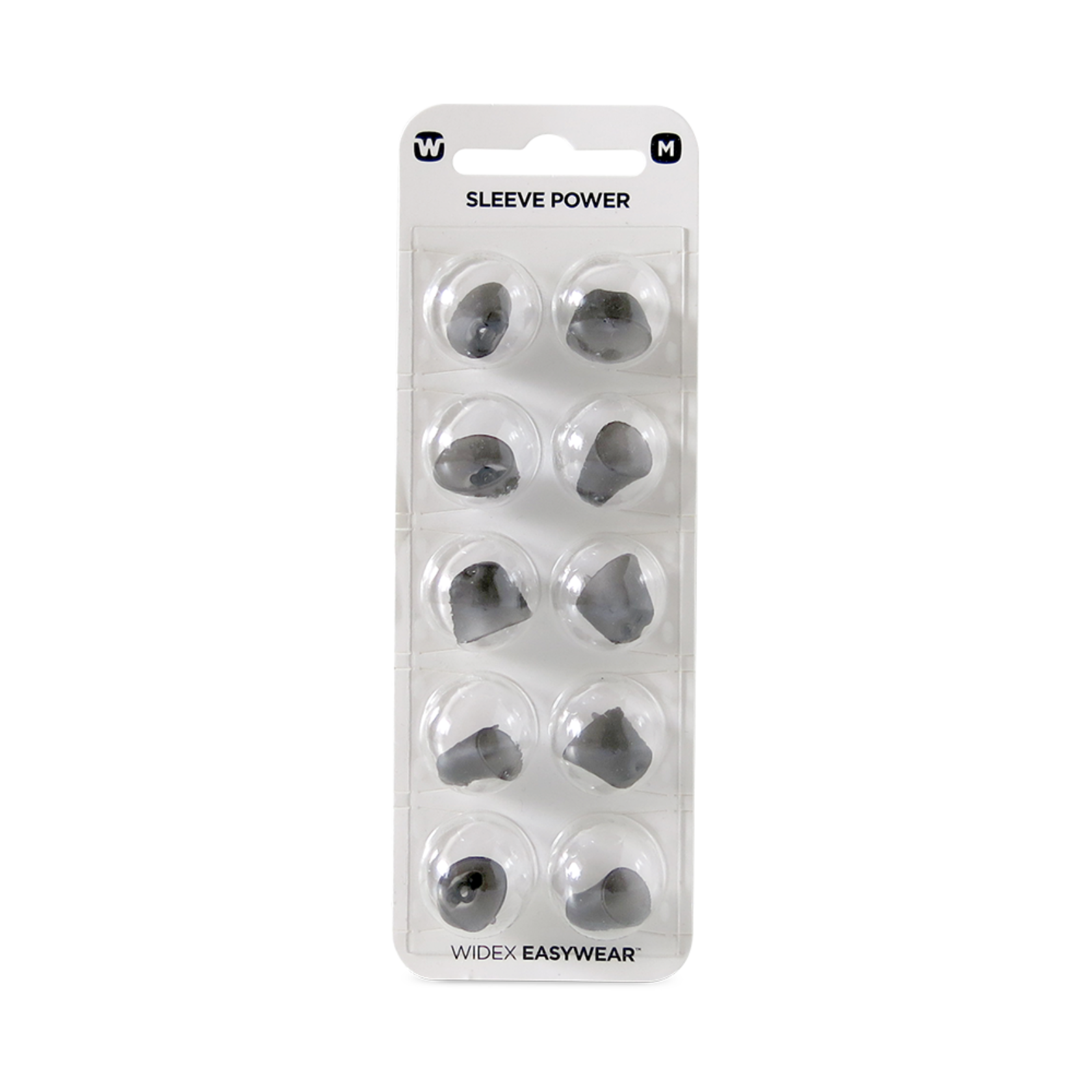 Widex EasyWear Instant Sleeve Power M Ear-Tip packshot.