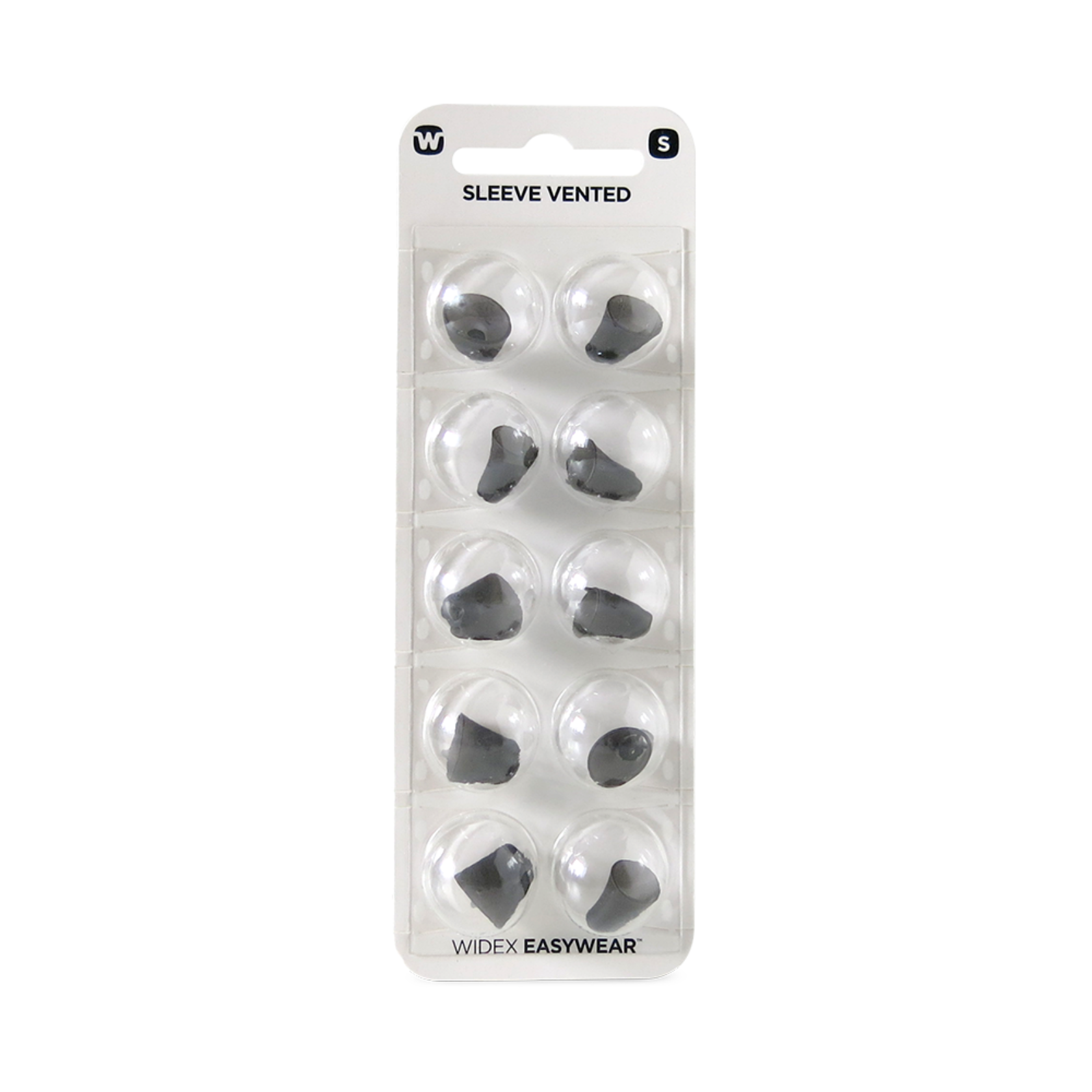 Widex EasyWear Instant Sleeve Vented S Ear-Tip packshot.