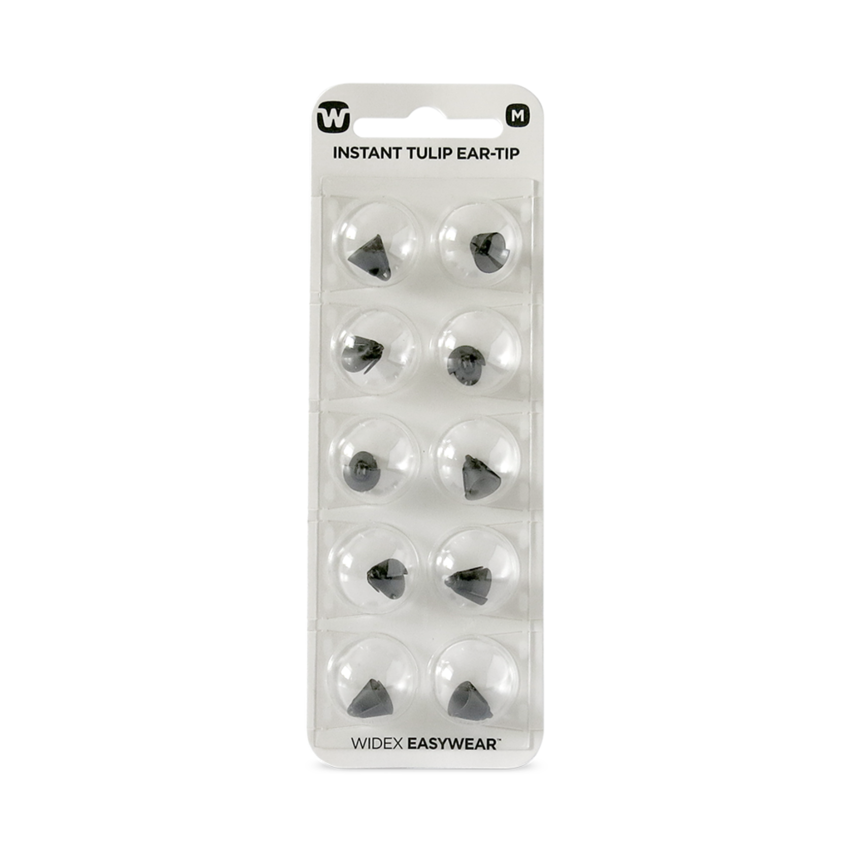Widex EasyWear Instant Tulip M Ear-Tip packshot.