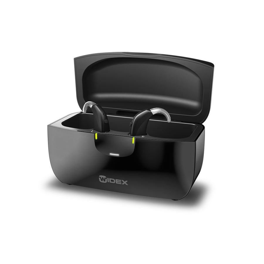 Widex Moment Charge n Clean charger.