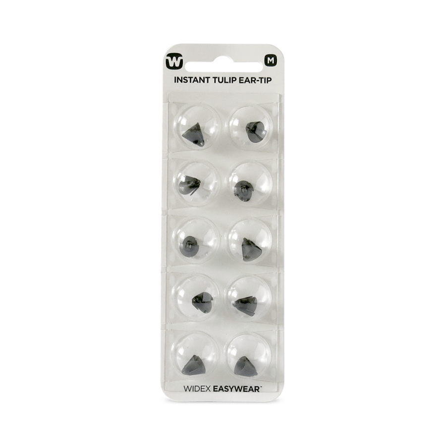Widex EasyWear Instant Tulip M Ear-Tip packshot.