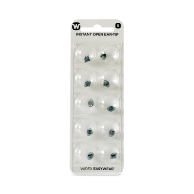 Widex EasyWear Instant Open S Ear-Tip packshot.
