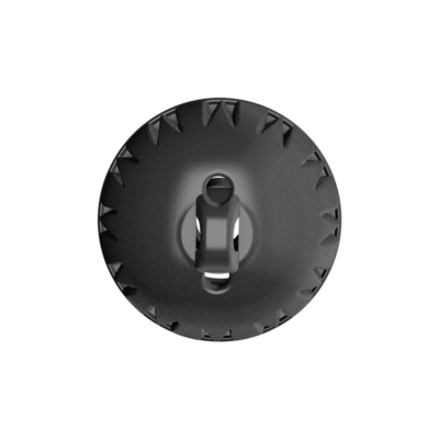 Widex EasyWear Instant Round Two Vent L Ear-Tip top view.