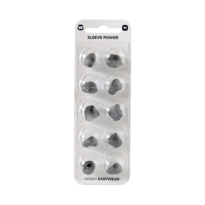 Widex EasyWear Instant Sleeve Power M Ear-Tip packshot.