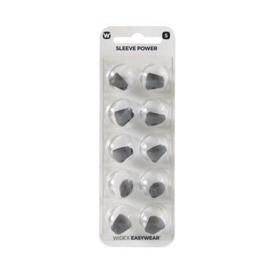 Widex EasyWear Instant Sleeve Power S Ear-Tip packshot.