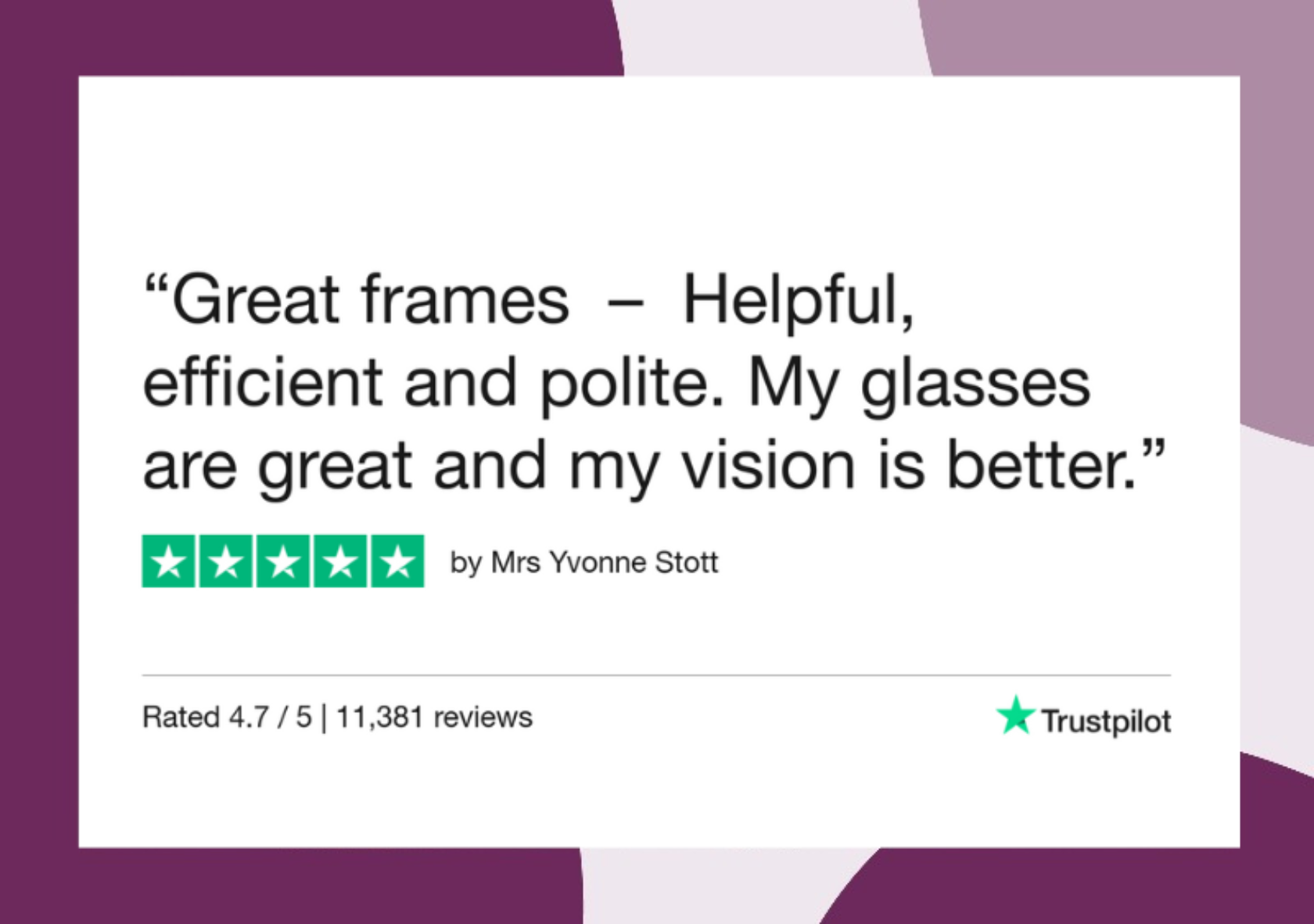 Glasses review - Trustpilot